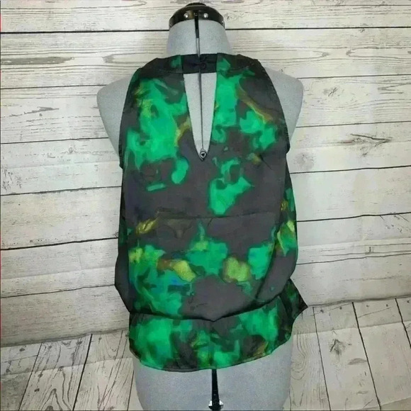 NWT Kenneth Cole High Neck Elastic Waist Blouse - Picture 5 of 8